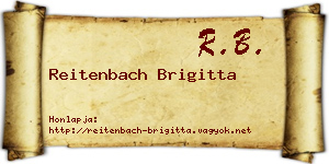 Reitenbach Brigitta névjegykártya